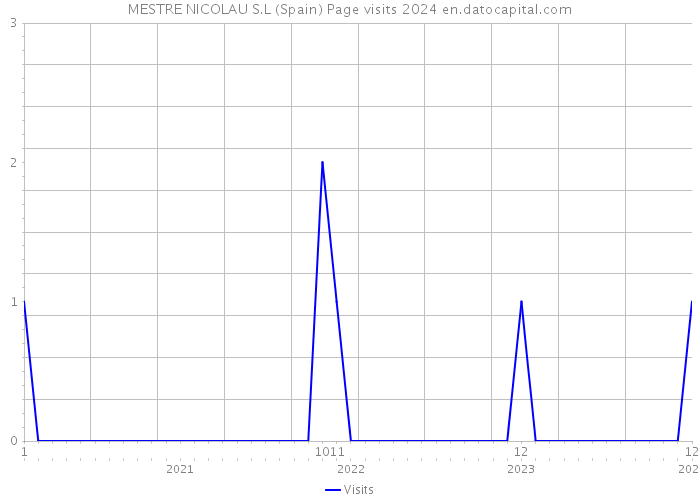 MESTRE NICOLAU S.L (Spain) Page visits 2024 