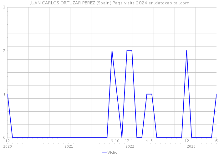 JUAN CARLOS ORTUZAR PEREZ (Spain) Page visits 2024 