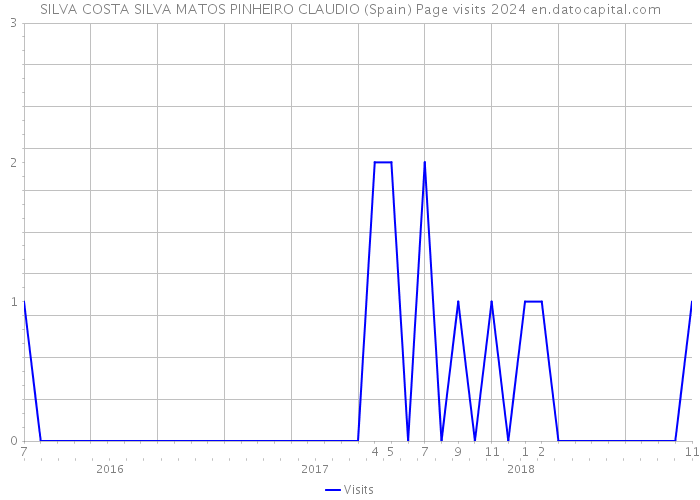 SILVA COSTA SILVA MATOS PINHEIRO CLAUDIO (Spain) Page visits 2024 