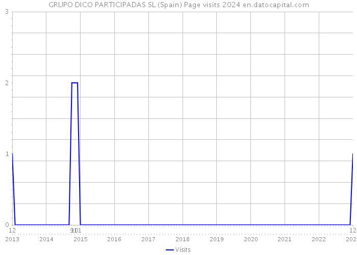 GRUPO DICO PARTICIPADAS SL (Spain) Page visits 2024 