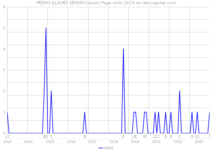 PEDRO ILLANES SENDIN (Spain) Page visits 2024 