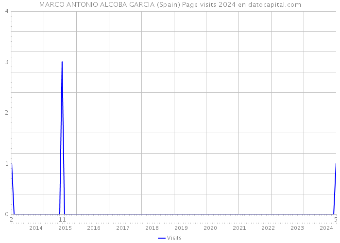 MARCO ANTONIO ALCOBA GARCIA (Spain) Page visits 2024 
