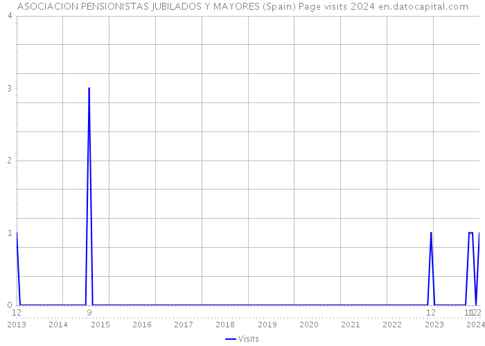 ASOCIACION PENSIONISTAS JUBILADOS Y MAYORES (Spain) Page visits 2024 