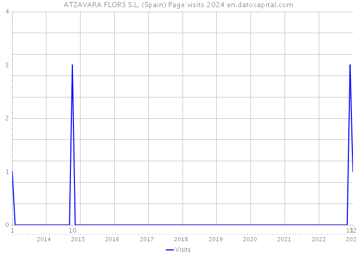 ATZAVARA FLORS S.L. (Spain) Page visits 2024 