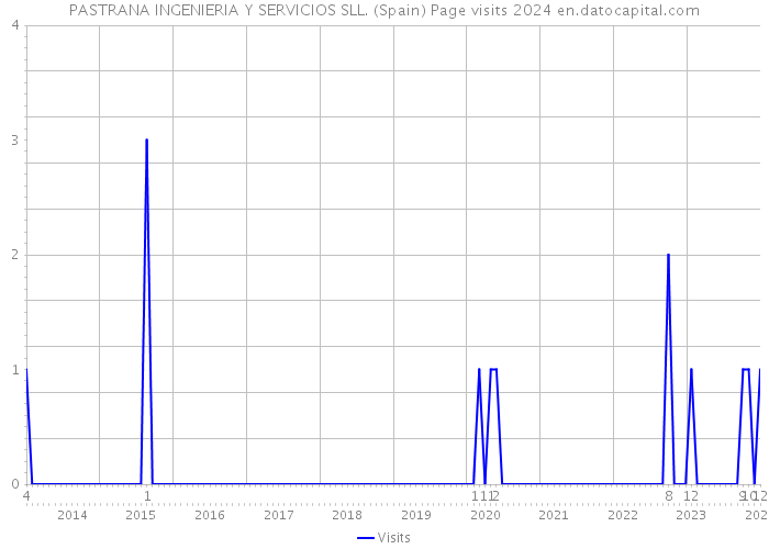 PASTRANA INGENIERIA Y SERVICIOS SLL. (Spain) Page visits 2024 