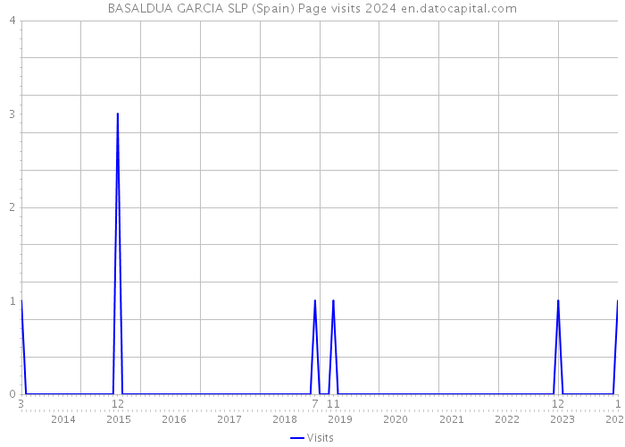 BASALDUA GARCIA SLP (Spain) Page visits 2024 