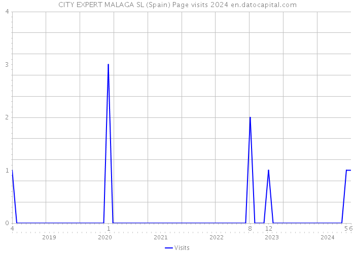 CITY EXPERT MALAGA SL (Spain) Page visits 2024 