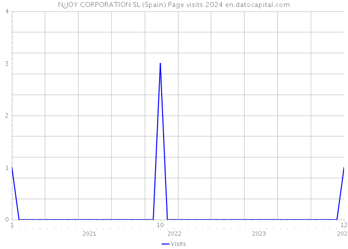 N¿JOY CORPORATION SL (Spain) Page visits 2024 