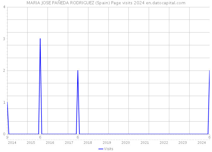 MARIA JOSE PAÑEDA RODRIGUEZ (Spain) Page visits 2024 