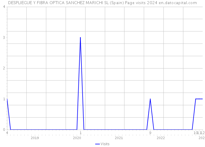 DESPLIEGUE Y FIBRA OPTICA SANCHEZ MARICHI SL (Spain) Page visits 2024 