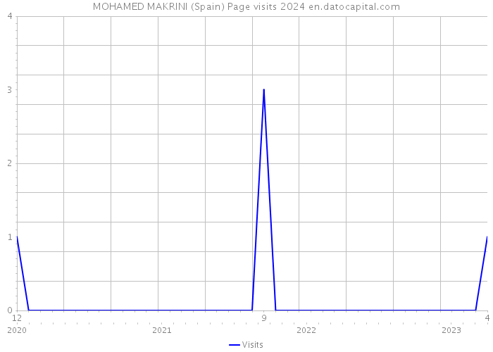 MOHAMED MAKRINI (Spain) Page visits 2024 