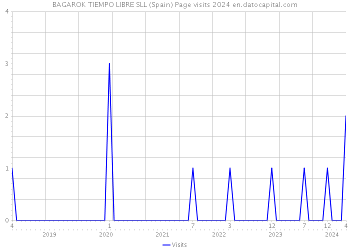 BAGAROK TIEMPO LIBRE SLL (Spain) Page visits 2024 