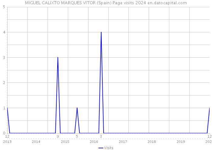 MIGUEL CALIXTO MARQUES VITOR (Spain) Page visits 2024 