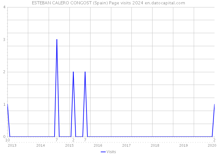 ESTEBAN CALERO CONGOST (Spain) Page visits 2024 