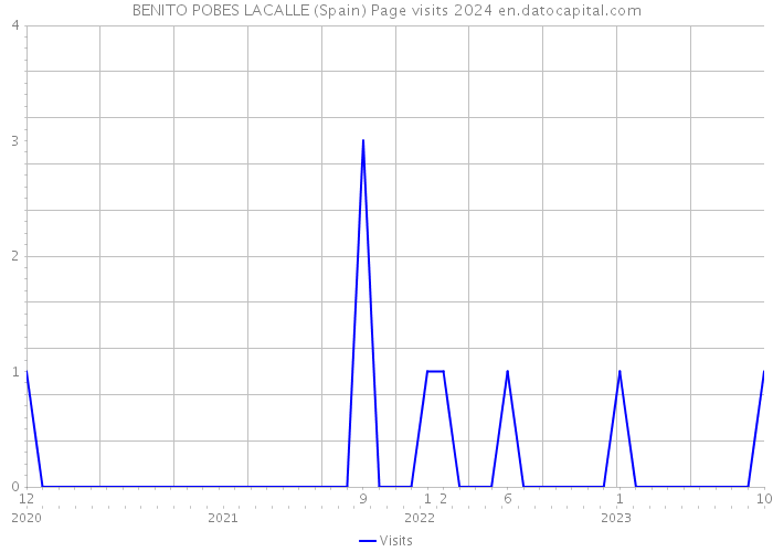 BENITO POBES LACALLE (Spain) Page visits 2024 