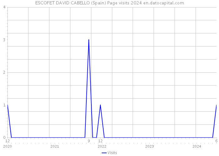 ESCOFET DAVID CABELLO (Spain) Page visits 2024 