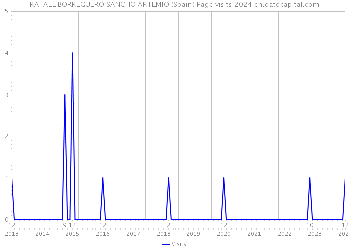 RAFAEL BORREGUERO SANCHO ARTEMIO (Spain) Page visits 2024 