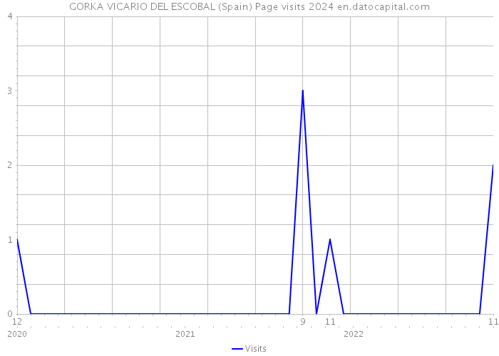 GORKA VICARIO DEL ESCOBAL (Spain) Page visits 2024 