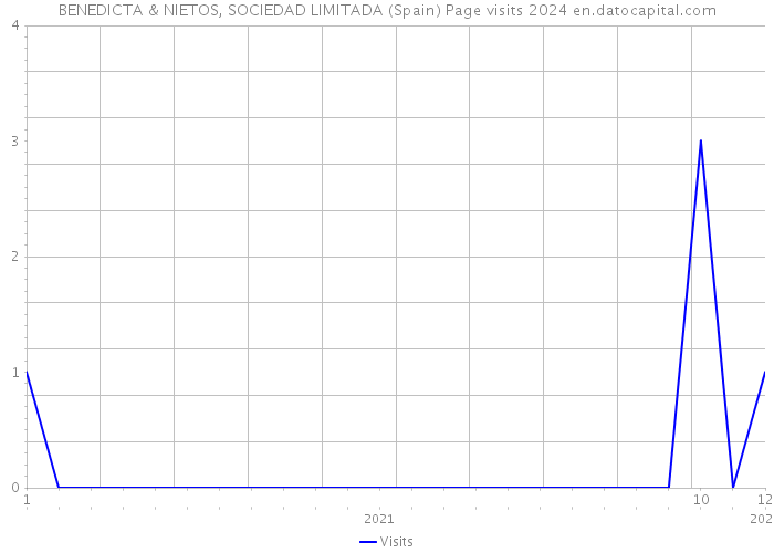 BENEDICTA & NIETOS, SOCIEDAD LIMITADA (Spain) Page visits 2024 