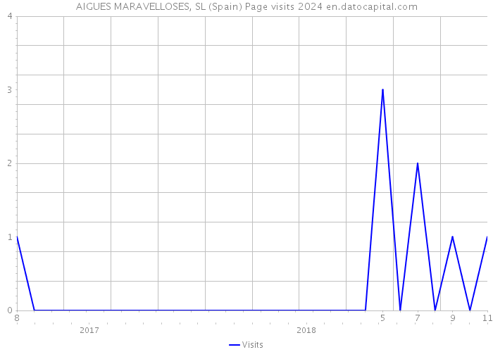 AIGUES MARAVELLOSES, SL (Spain) Page visits 2024 