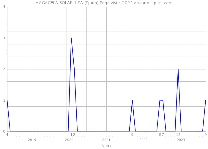 MAGACELA SOLAR 1 SA (Spain) Page visits 2024 