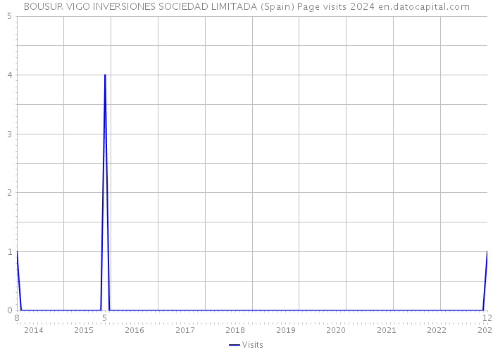 BOUSUR VIGO INVERSIONES SOCIEDAD LIMITADA (Spain) Page visits 2024 