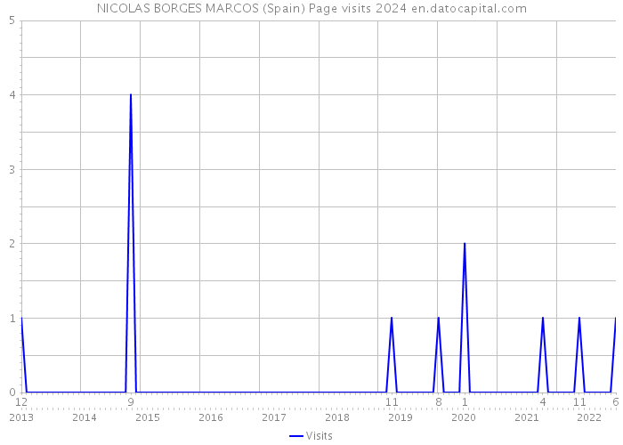 NICOLAS BORGES MARCOS (Spain) Page visits 2024 