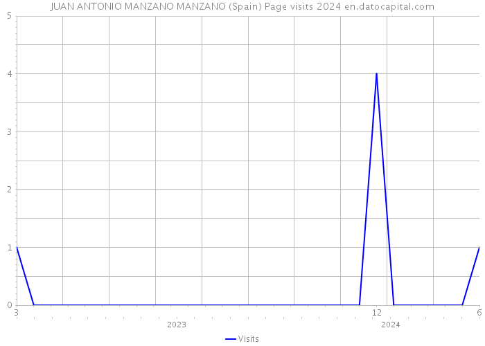 JUAN ANTONIO MANZANO MANZANO (Spain) Page visits 2024 