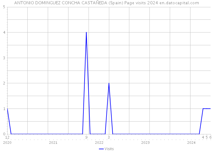 ANTONIO DOMINGUEZ CONCHA CASTAÑEDA (Spain) Page visits 2024 