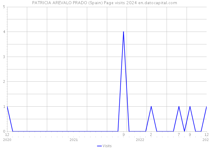 PATRICIA AREVALO PRADO (Spain) Page visits 2024 