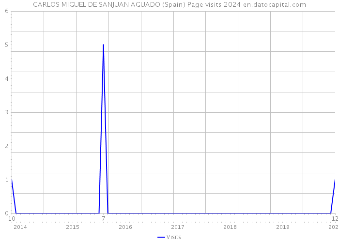 CARLOS MIGUEL DE SANJUAN AGUADO (Spain) Page visits 2024 
