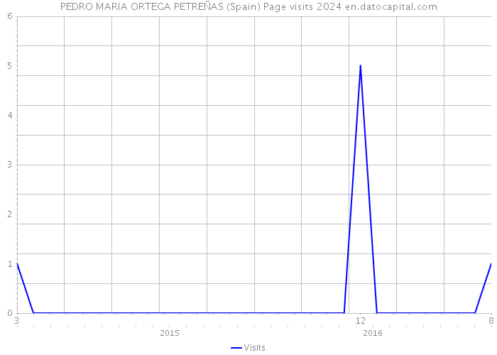 PEDRO MARIA ORTEGA PETREÑAS (Spain) Page visits 2024 