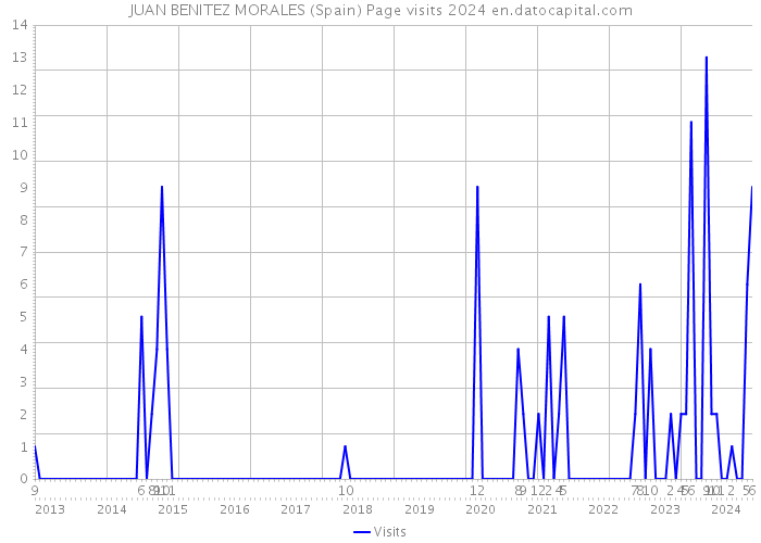 JUAN BENITEZ MORALES (Spain) Page visits 2024 