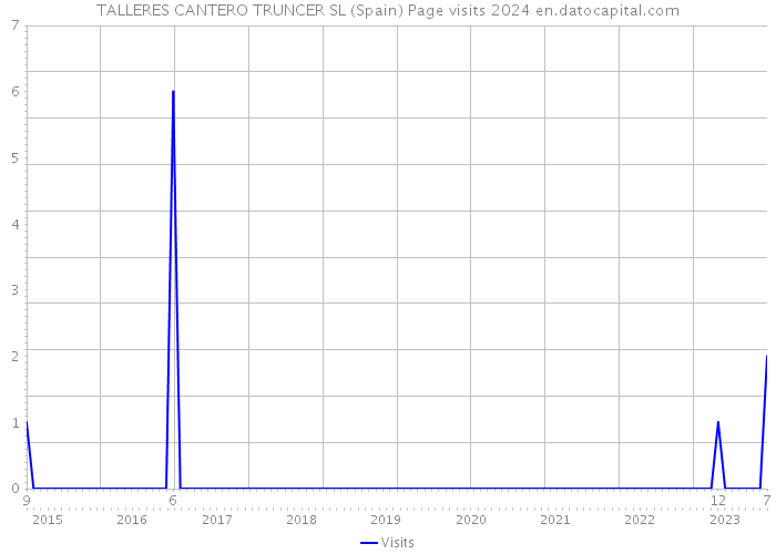 TALLERES CANTERO TRUNCER SL (Spain) Page visits 2024 