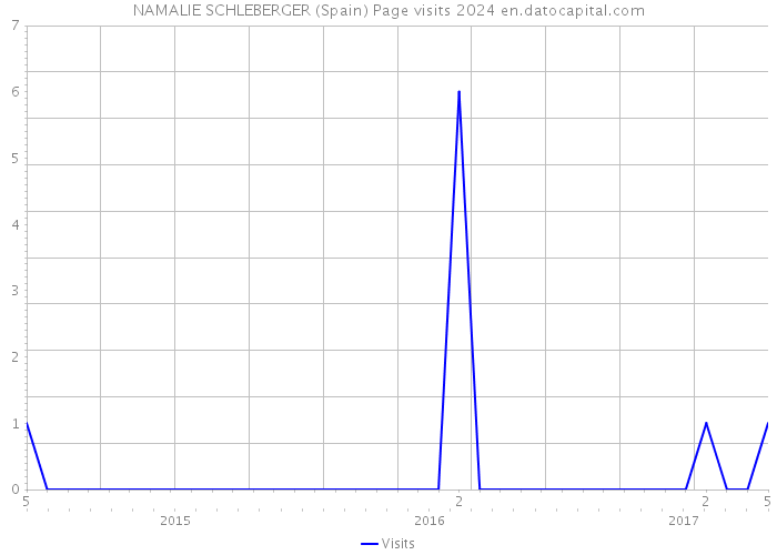 NAMALIE SCHLEBERGER (Spain) Page visits 2024 