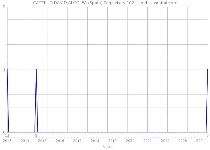 CASTILLO DAVID ALCOLEA (Spain) Page visits 2024 