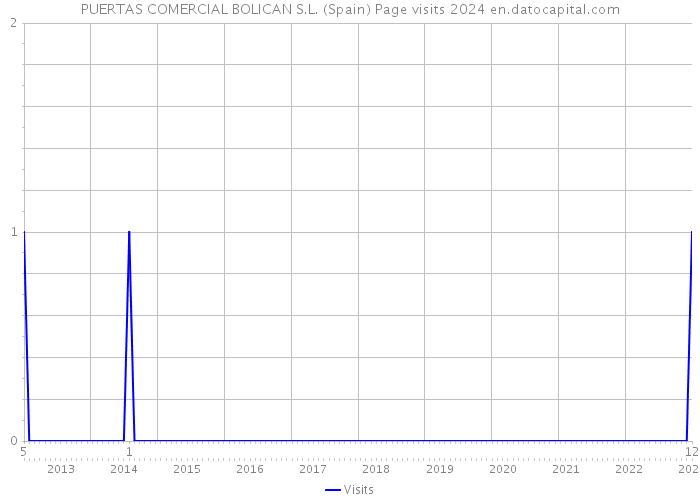 PUERTAS COMERCIAL BOLICAN S.L. (Spain) Page visits 2024 