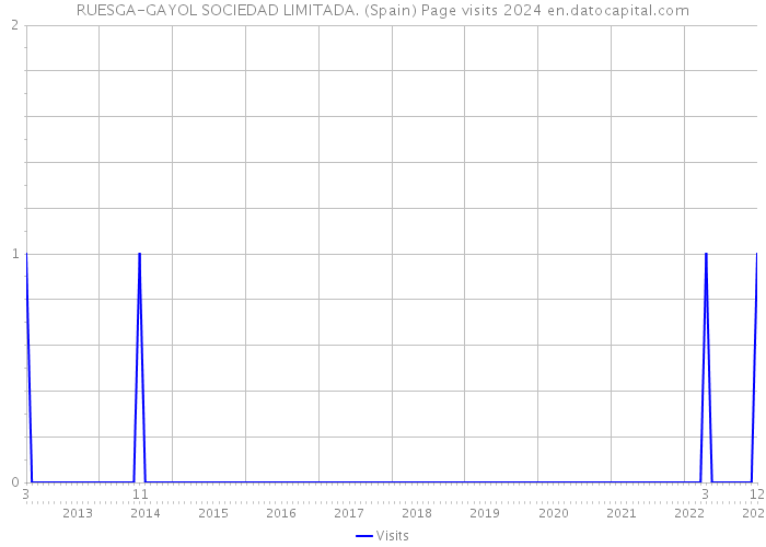 RUESGA-GAYOL SOCIEDAD LIMITADA. (Spain) Page visits 2024 