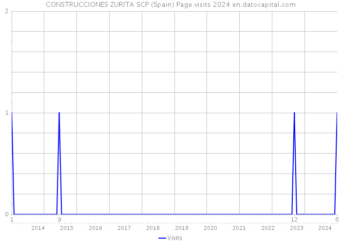 CONSTRUCCIONES ZURITA SCP (Spain) Page visits 2024 