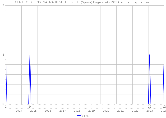 CENTRO DE ENSENANZA BENETUSER S.L. (Spain) Page visits 2024 