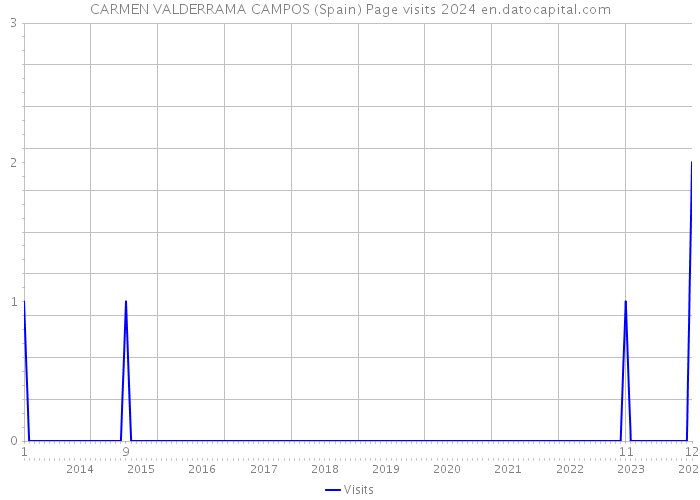 CARMEN VALDERRAMA CAMPOS (Spain) Page visits 2024 