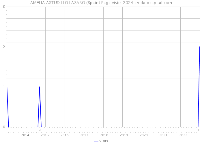 AMELIA ASTUDILLO LAZARO (Spain) Page visits 2024 