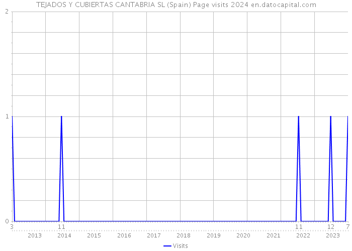 TEJADOS Y CUBIERTAS CANTABRIA SL (Spain) Page visits 2024 