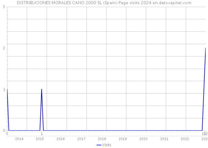 DISTRIBUCIONES MORALES CANO 2000 SL (Spain) Page visits 2024 