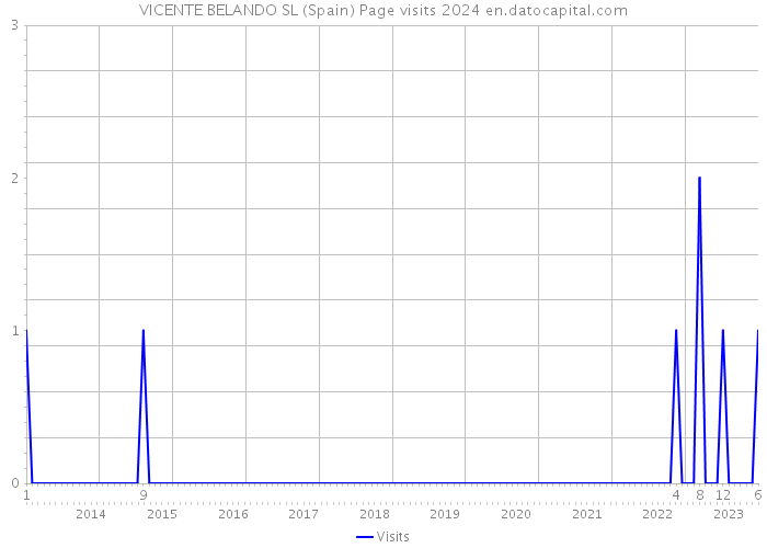 VICENTE BELANDO SL (Spain) Page visits 2024 