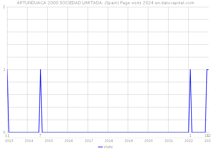 ARTUNDUAGA 2000 SOCIEDAD LIMITADA. (Spain) Page visits 2024 