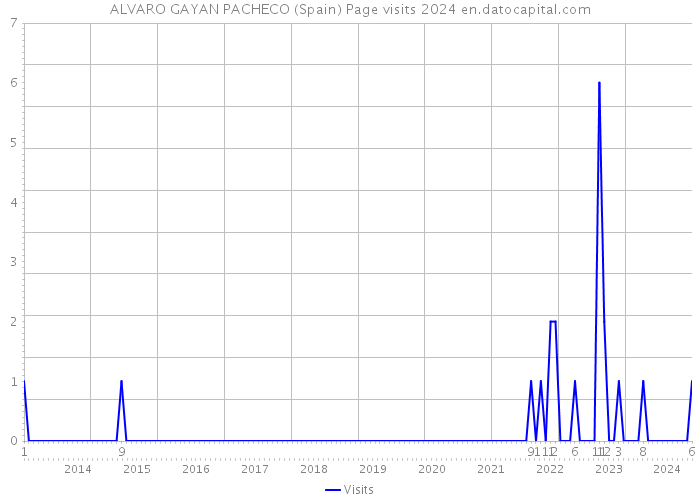 ALVARO GAYAN PACHECO (Spain) Page visits 2024 