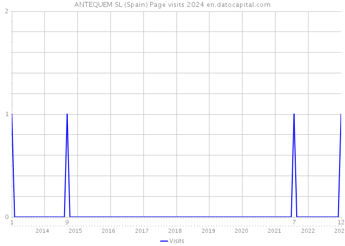 ANTEQUEM SL (Spain) Page visits 2024 