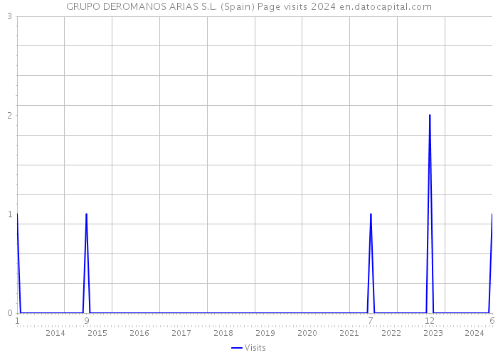 GRUPO DEROMANOS ARIAS S.L. (Spain) Page visits 2024 