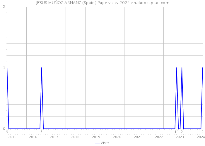 JESUS MUÑOZ ARNANZ (Spain) Page visits 2024 